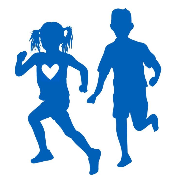 Niños corriendo